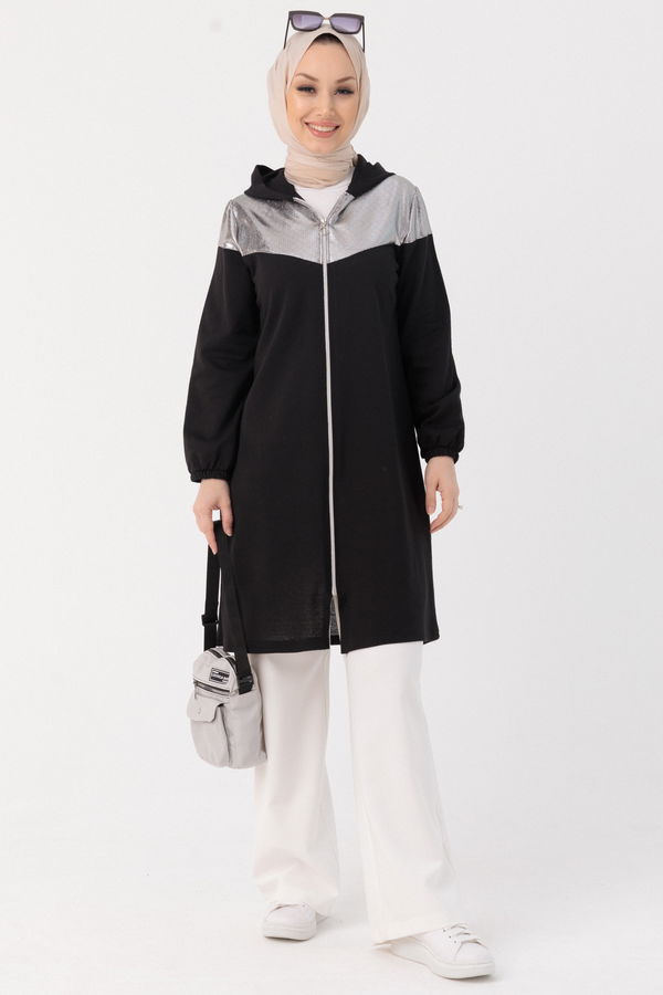 GARNILI TUNIK Siyah - 3555 SİYAH