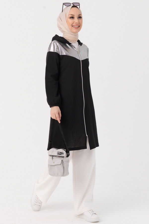 GARNILI TUNIK Siyah - 3555 SİYAH