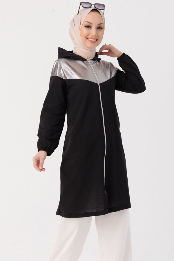 GARNILI TUNIK Siyah - 3555 SİYAH