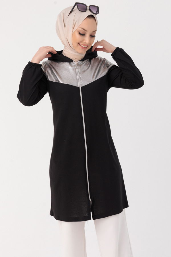 GARNILI TUNIK Siyah - 3555 SİYAH