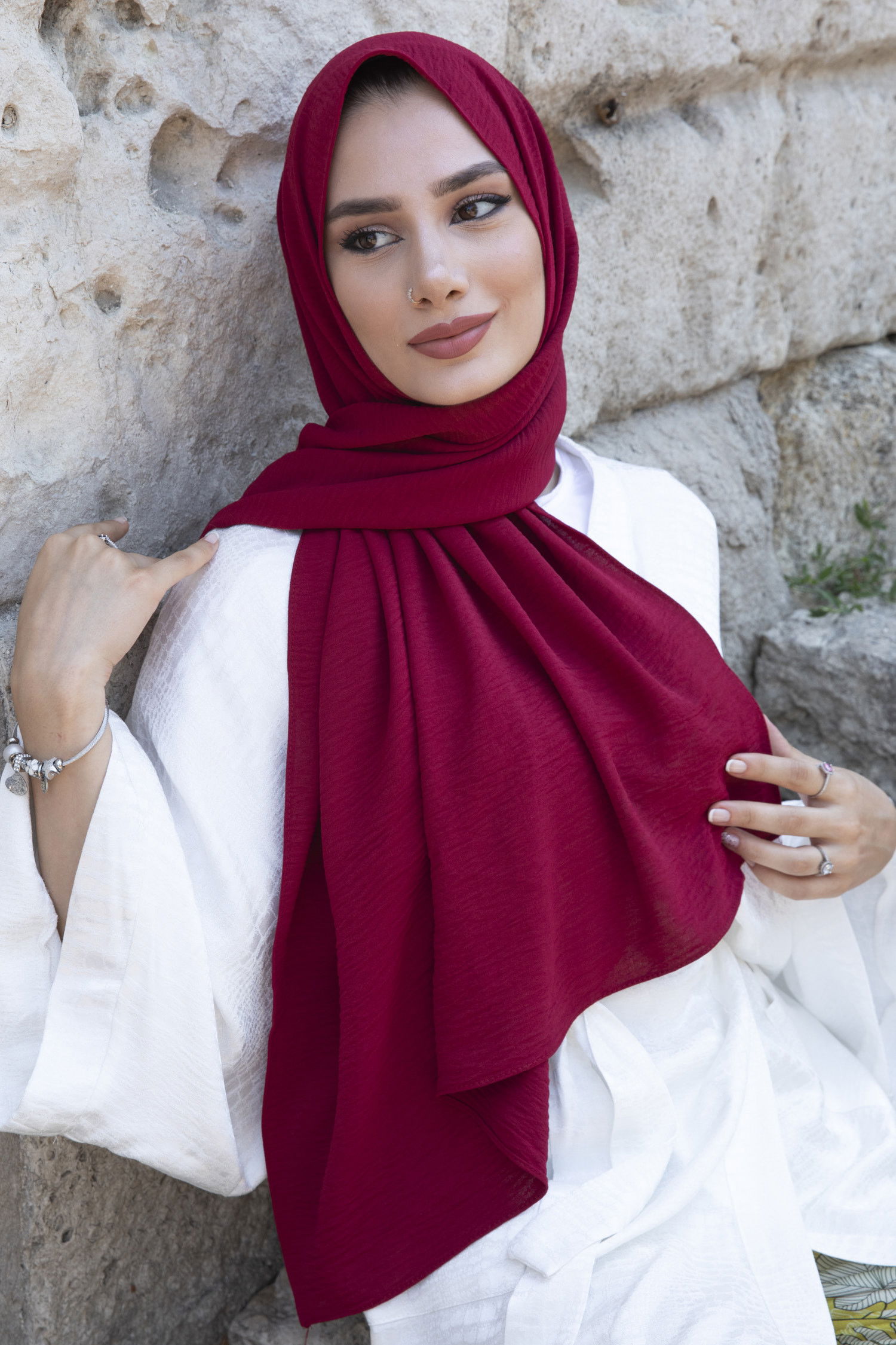 Şal Bordo - 30110
