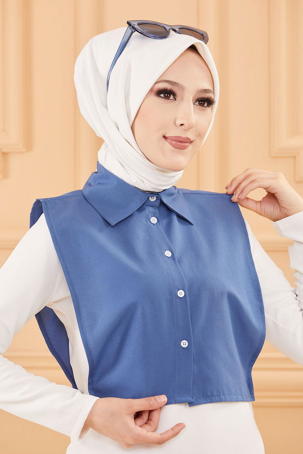 MINI GOMLEK Mavi - 3698
