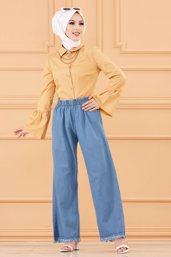KOT PANTOLON Mavi - 8765