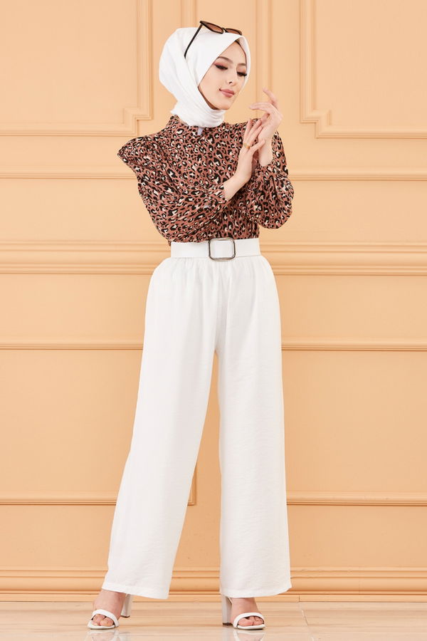 PANTOLON Beyaz - 8766