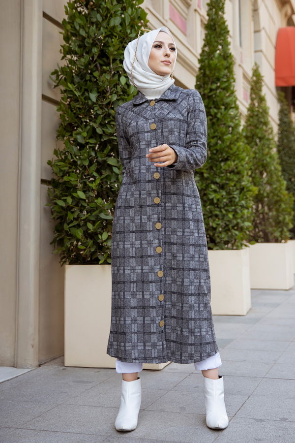 8605 DUGMELI KAP Gri - 8605 GRİ