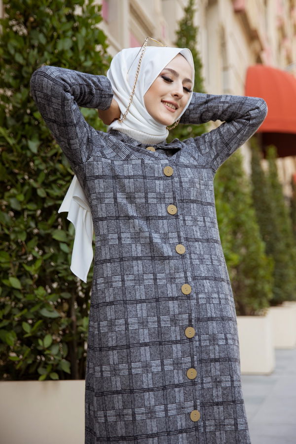 8605 DUGMELI KAP Gri - 8605 GRİ