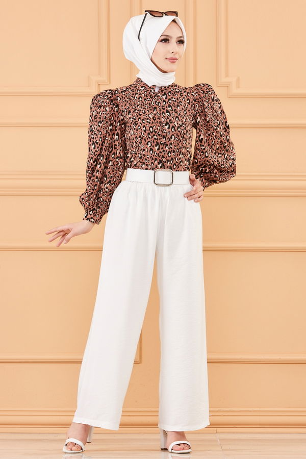 PANTOLON Beyaz - 8766