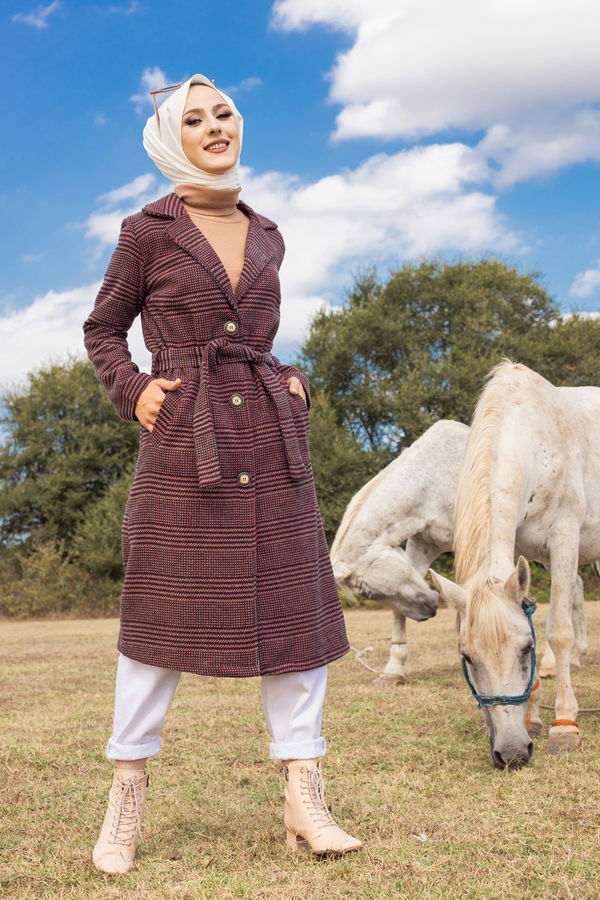 9068 CEKET Bordo - 9068