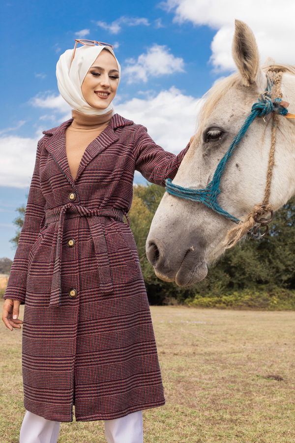 9068 CEKET Bordo - 9068