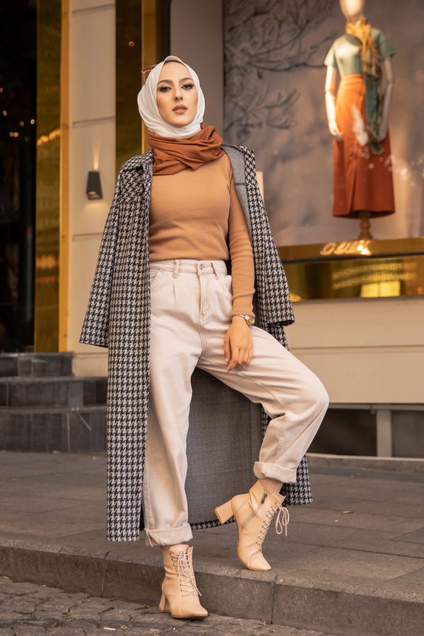 8607 DUGMELI KAP Gri - 8607 GRİ