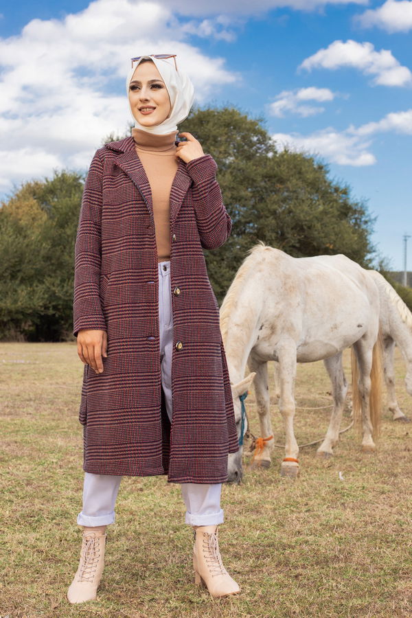 9068 CEKET Bordo - 9068