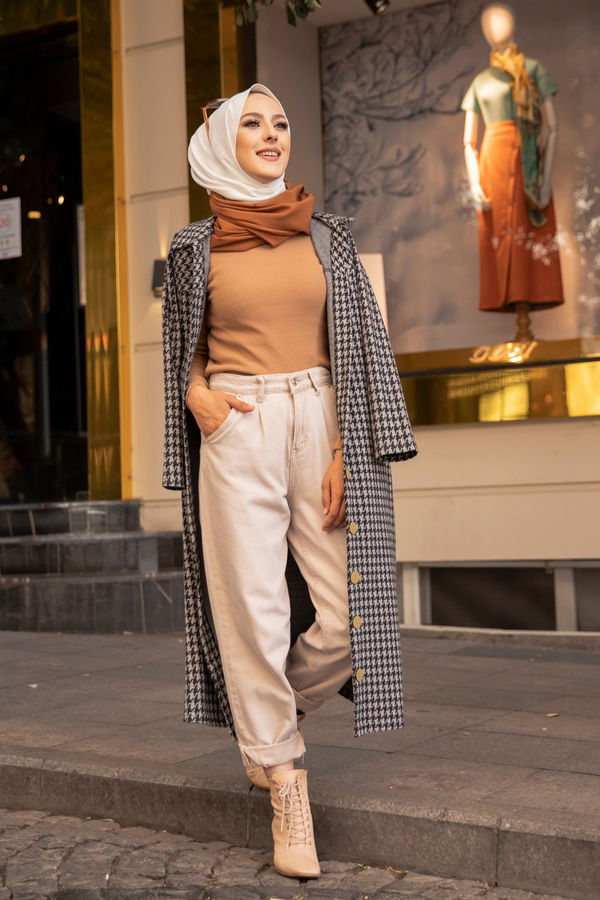 8607 DUGMELI KAP Gri - 8607 GRİ