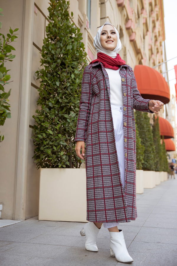 8608 DUGMELI KAP Bordo - 8608 BORDO