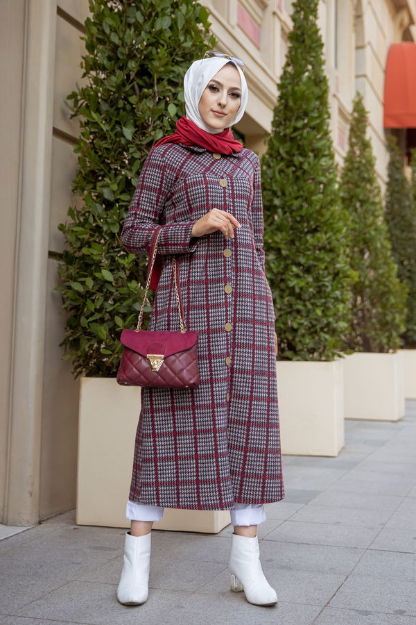 8608 DUGMELI KAP Bordo - 8608 BORDO