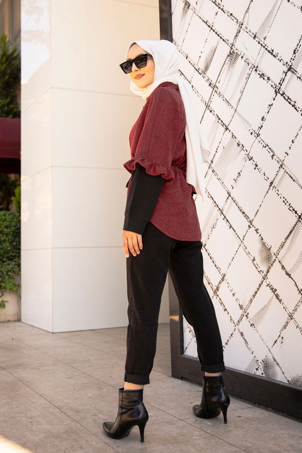 9088 CEKET Bordo - 9088