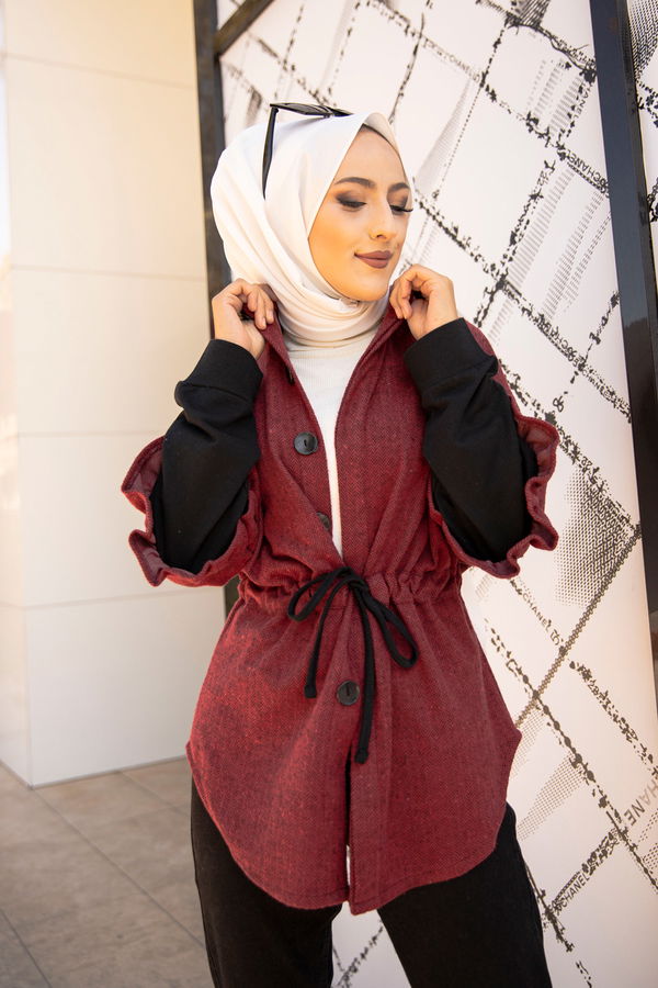 9088 CEKET Bordo - 9088