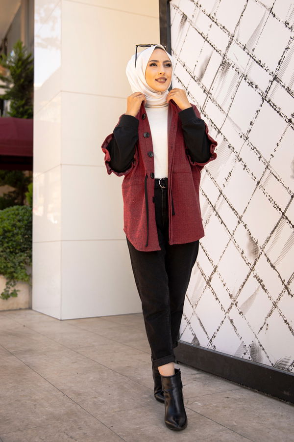 9088 CEKET Bordo - 9088