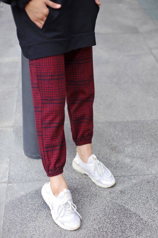 8628 PANTOLON Bordo - 8628