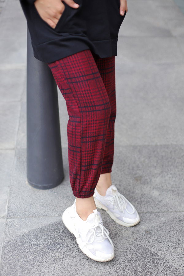 8628 PANTOLON Bordo - 8628
