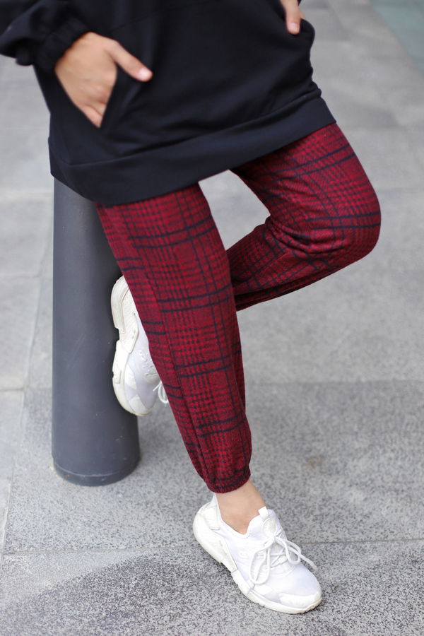 8628 PANTOLON Bordo - 8628