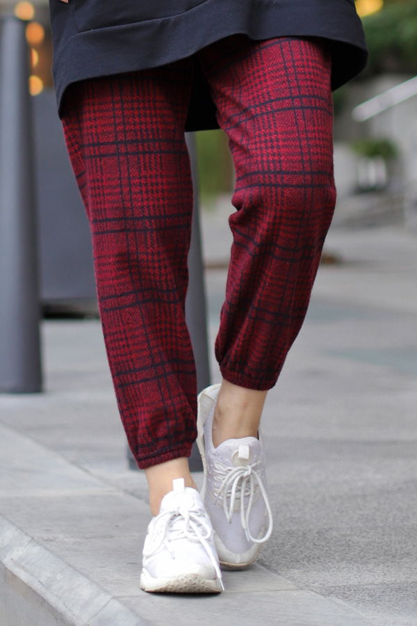 8628 PANTOLON Bordo - 8628
