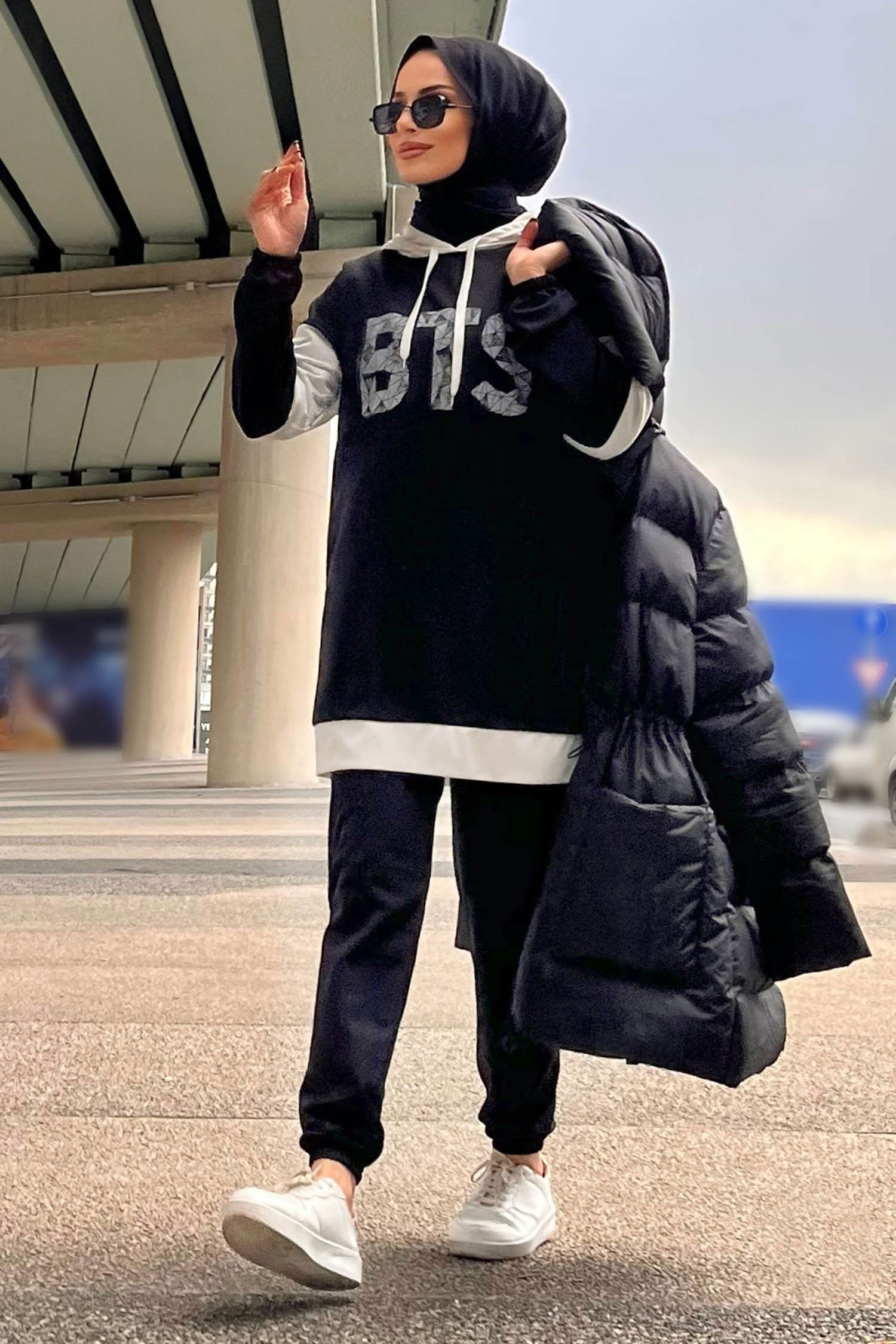 Tunik Pantolon Siyah - 11301