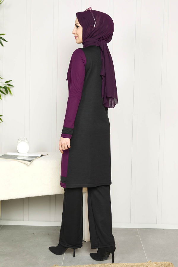 Tunik Pantolon Mor - 11320