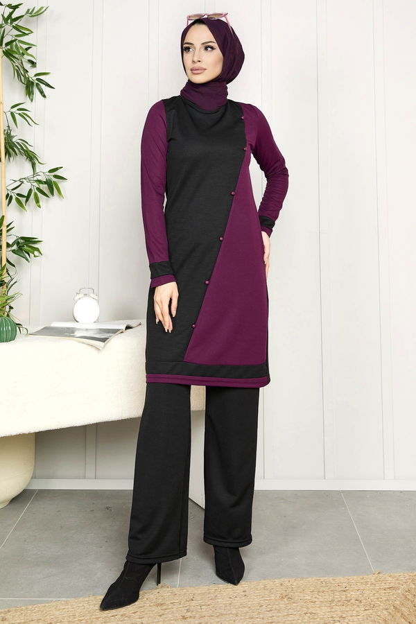 Tunik Pantolon Mor - 11320
