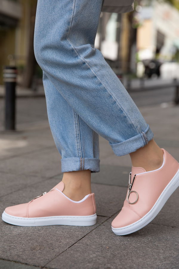Kadın Pembe FERMUARLI AYAKKABI - 8715 PEMBE