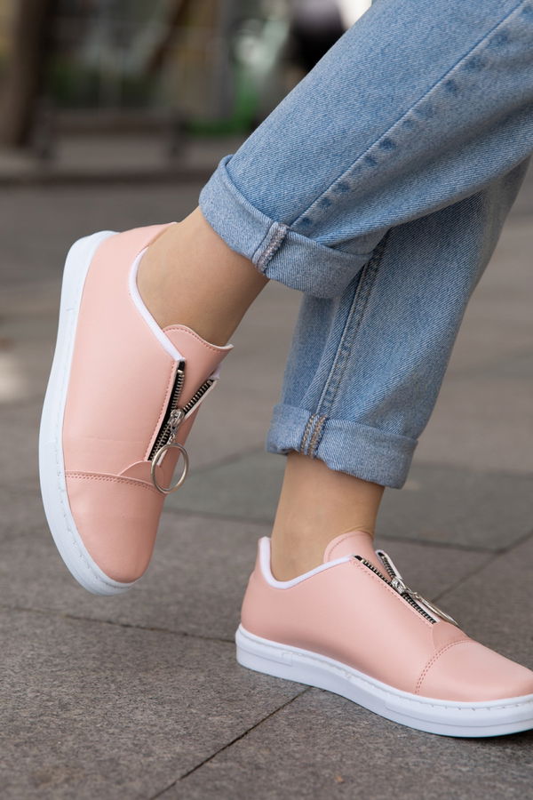 Kadın Pembe FERMUARLI AYAKKABI - 8715 PEMBE