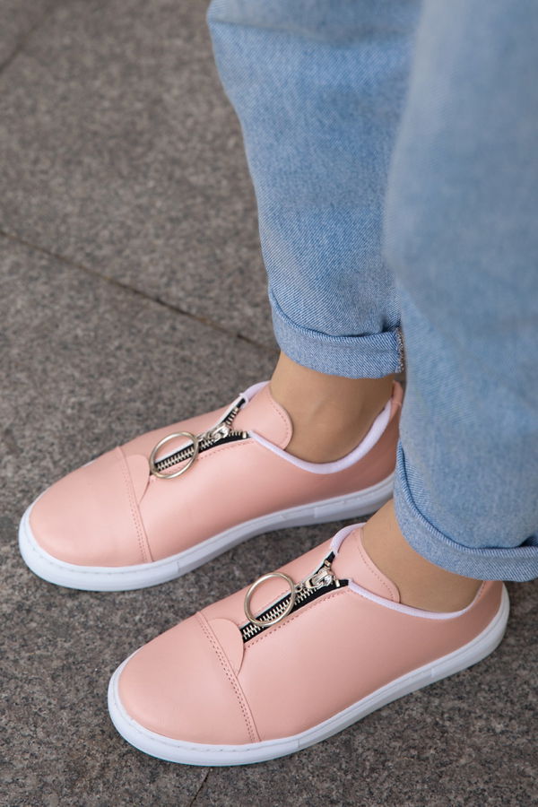 Kadın Pembe FERMUARLI AYAKKABI - 8715 PEMBE
