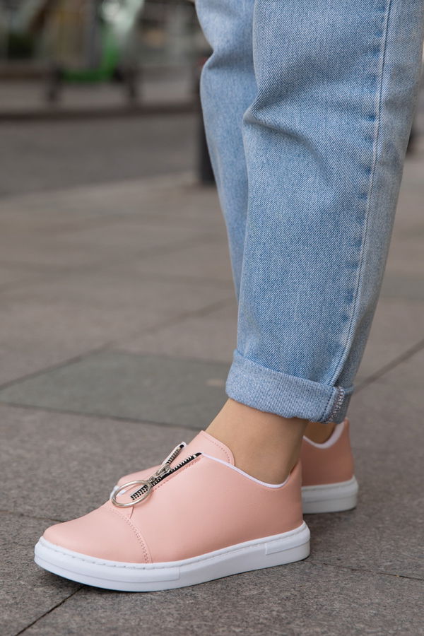 Kadın Pembe FERMUARLI AYAKKABI - 8715 PEMBE