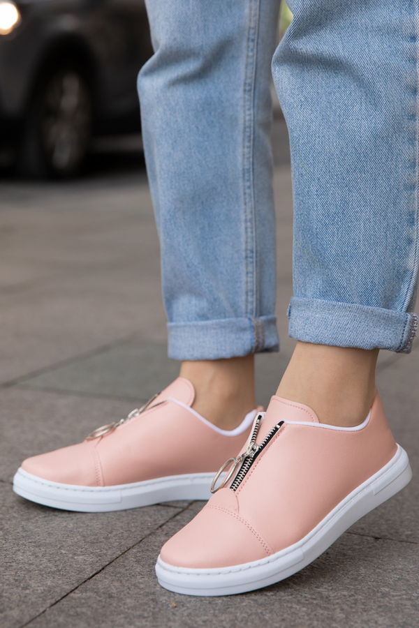 Kadın Pembe FERMUARLI AYAKKABI - 8715 PEMBE