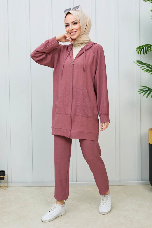 Tunik Pantolon Pembe - 21992 PEMBE