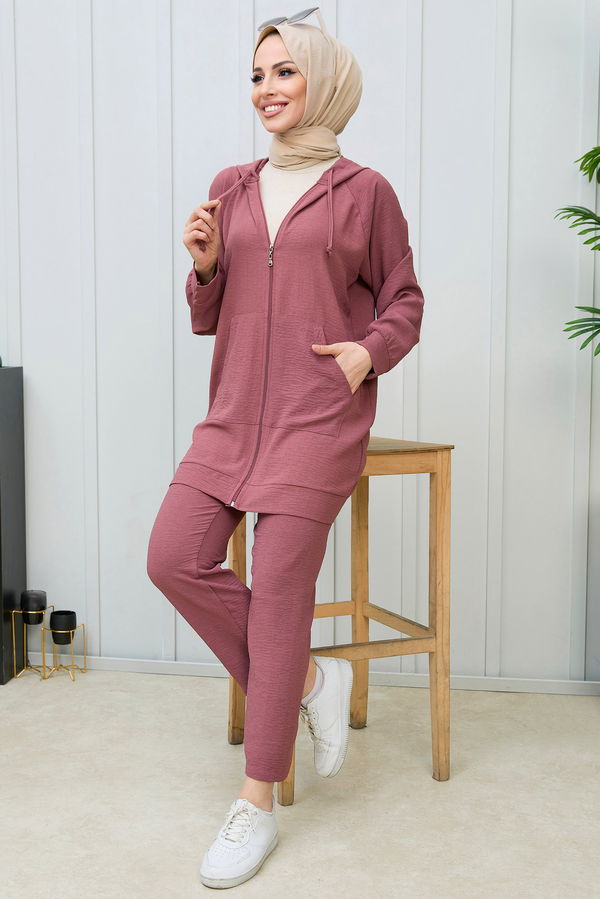 Tunik Pantolon Pembe - 21992 PEMBE