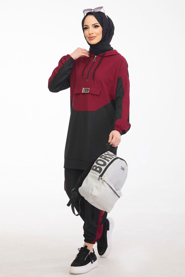 Tunik Pantolon Bordo - 11450