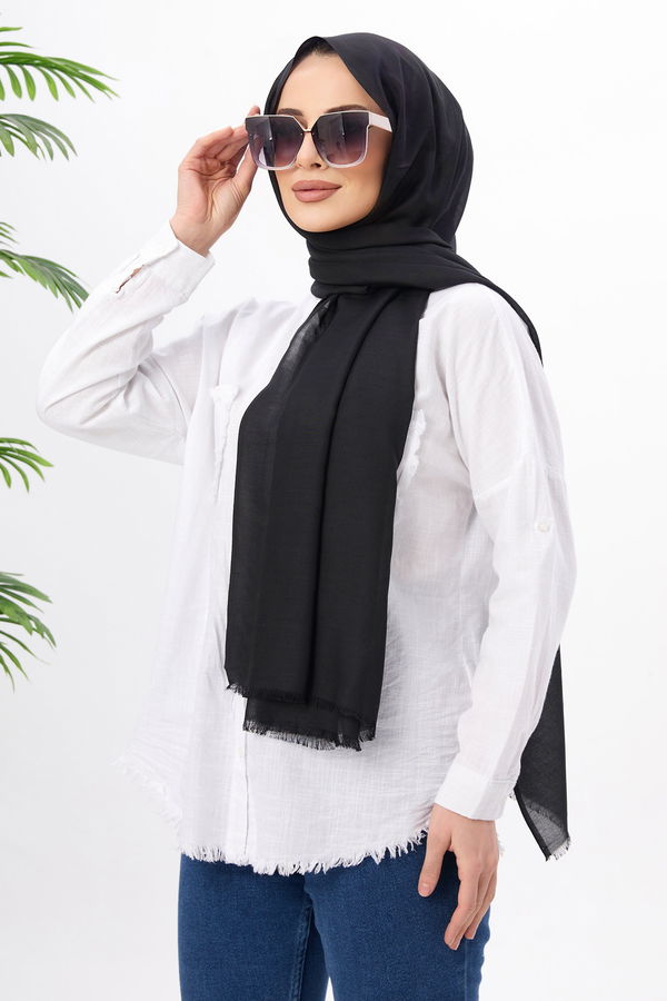 Pamuklu Şal Siyah - 21608