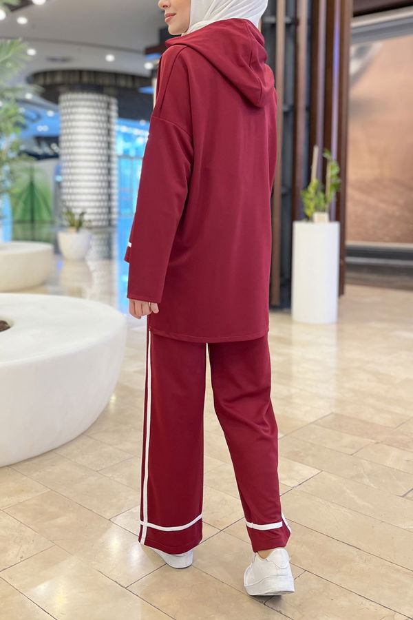 Tunik Pantolon Bordo - 11306