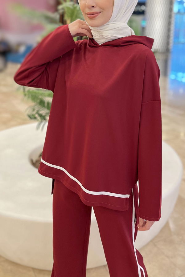 Tunik Pantolon Bordo - 11306