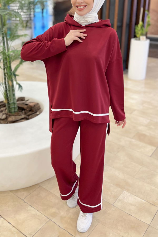 Tunik Pantolon Bordo - 11306