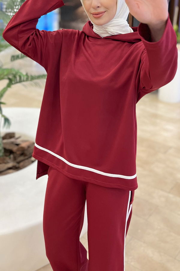 Tunik Pantolon Bordo - 11306