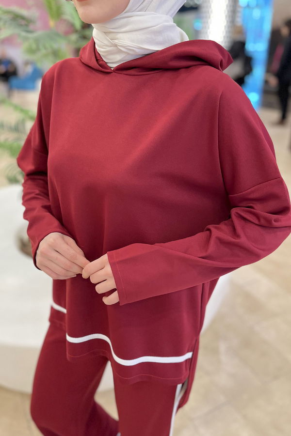 Tunik Pantolon Bordo - 11306