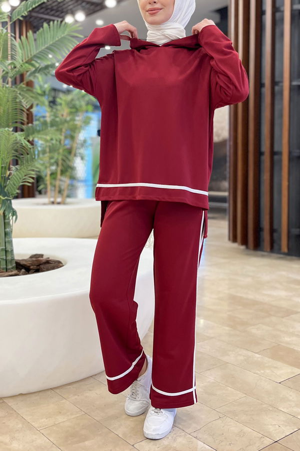 Tunik Pantolon Bordo - 11306