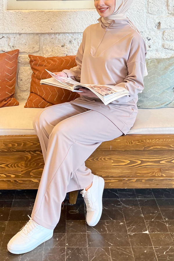 Tunik+Pantolon Vizon - 11406