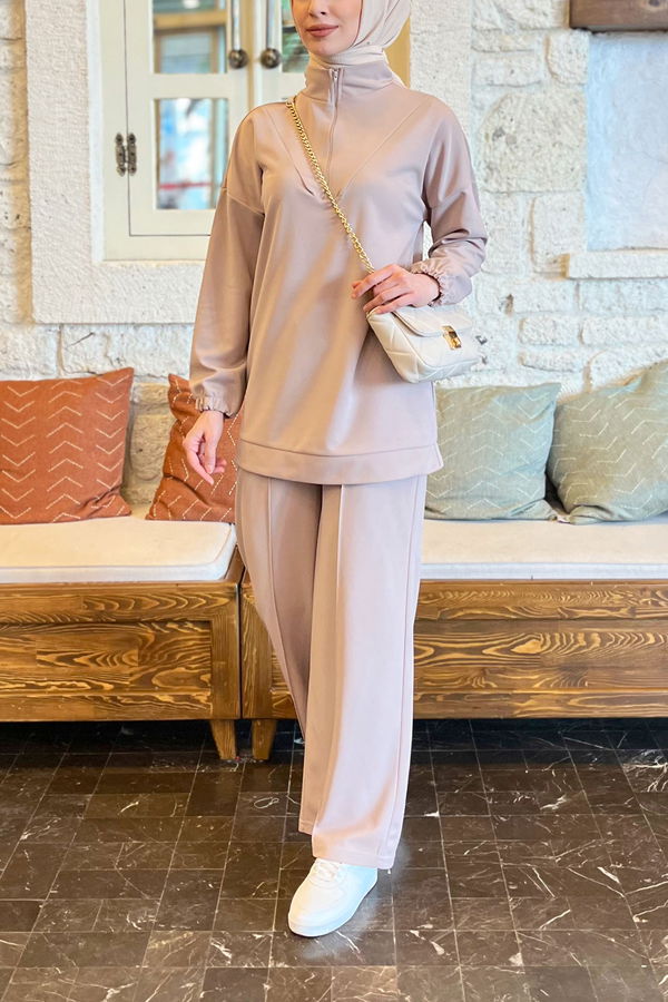 Tunik+Pantolon Vizon - 11406