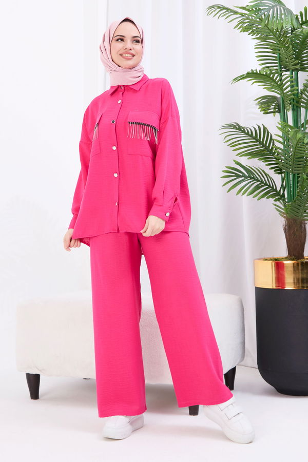 Tunik+Pantolon Fuşya - 22054