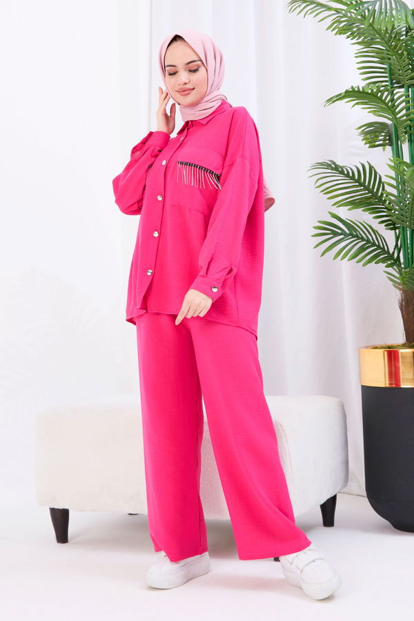 Tunik+Pantolon Fuşya - 22054