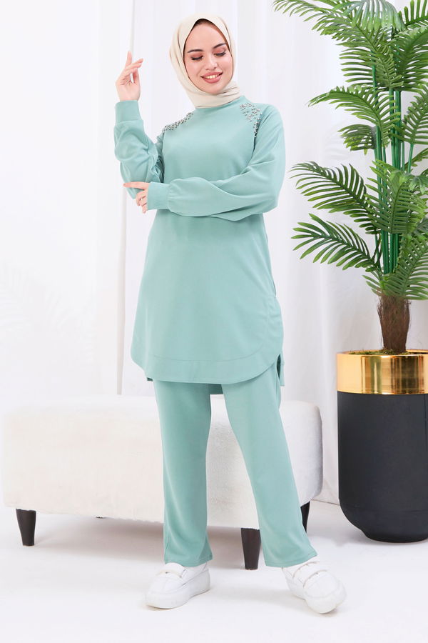 Tunik+Pantolon Yeşil - 22061 YEŞİL