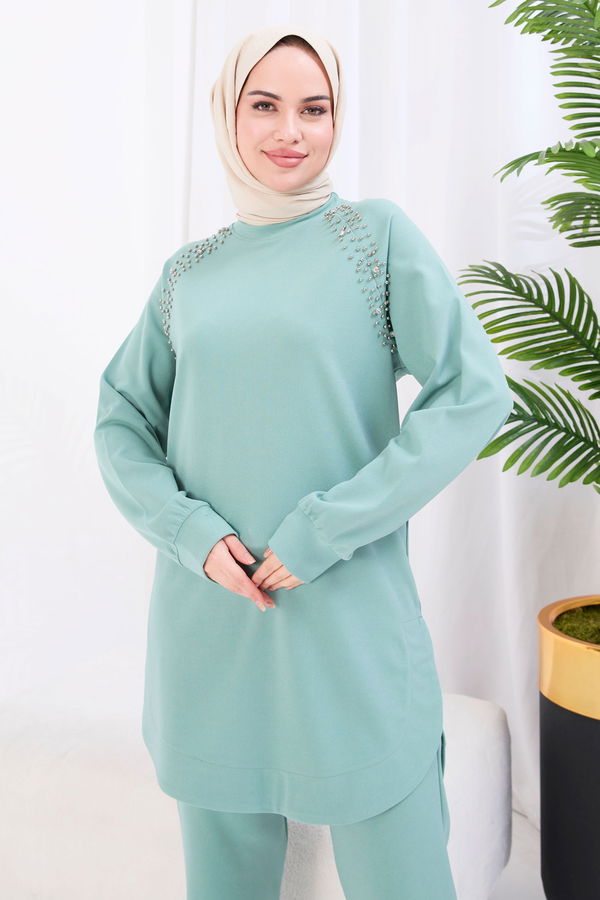 Tunik+Pantolon Yeşil - 22061 YEŞİL