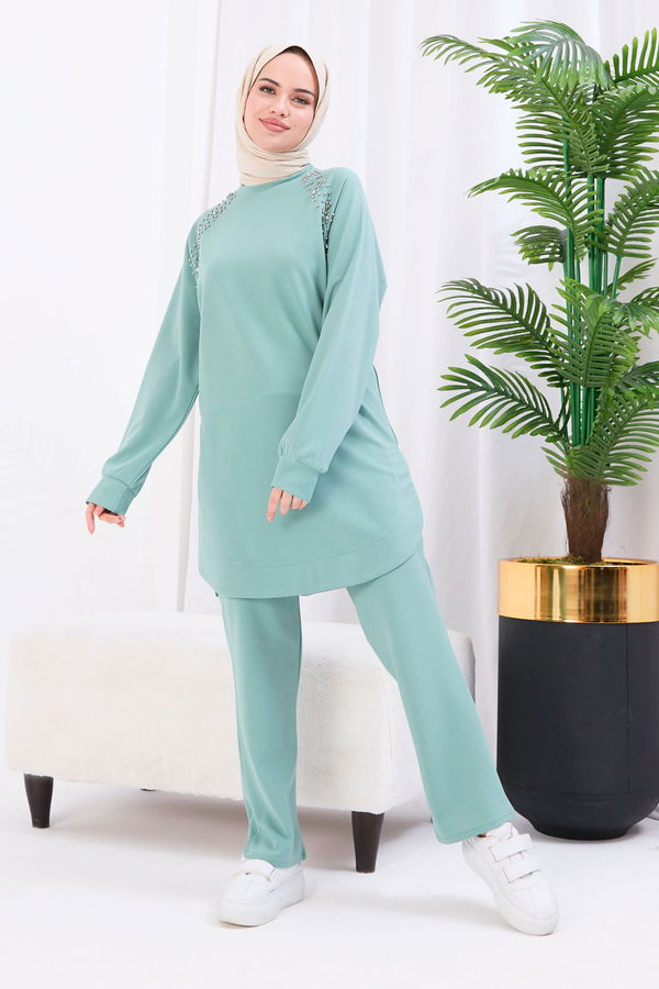 Tunik+Pantolon Yeşil - 22061 YEŞİL